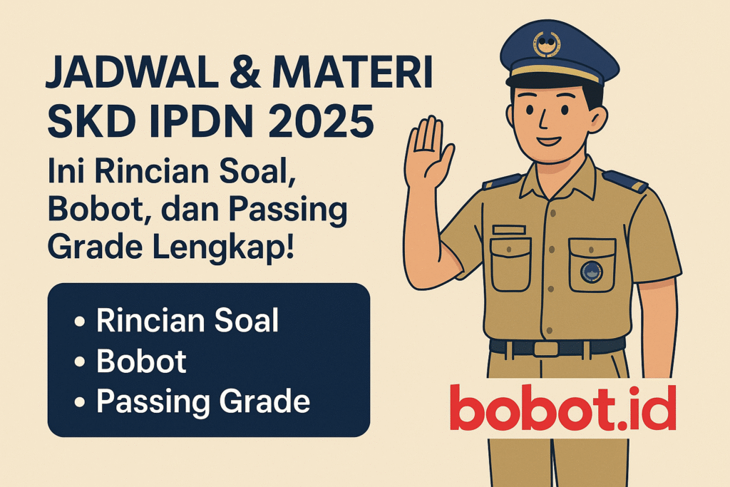 📚 Jadwal & Materi SKD IPDN 2025: Ini Rincian Soal, Bobot, dan Passing Grade Lengkap!